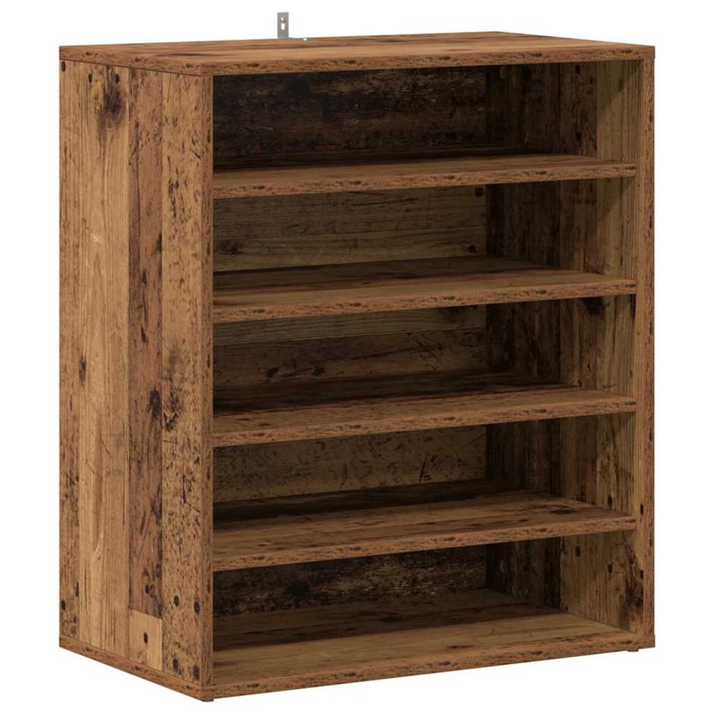 Cabinet à chaussures 60 x 35 x 70 cm bois ancien