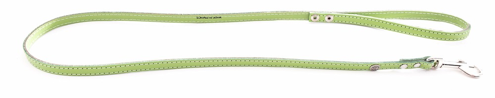 Martin sellier - laisse pour chiens avec plaque d'identification martin sellier - laisse pour chiens en cuir pleine fleur