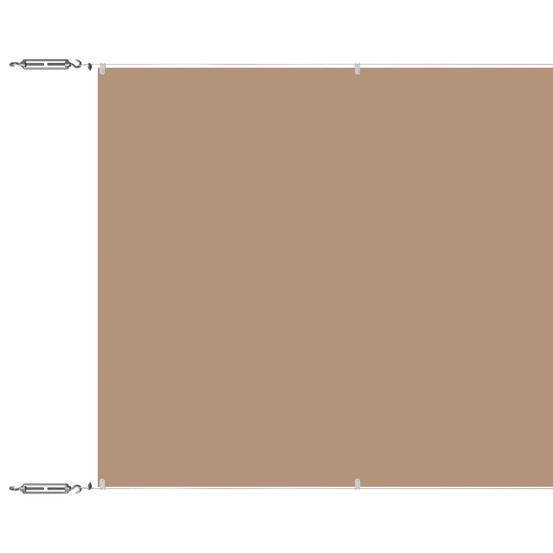 Auvent vertical taupe 100x1000 cm tissu oxford