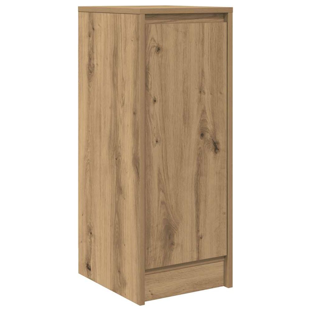 Buffet chêne artisanal 29,5x34x76 cm bois d'ingénierie