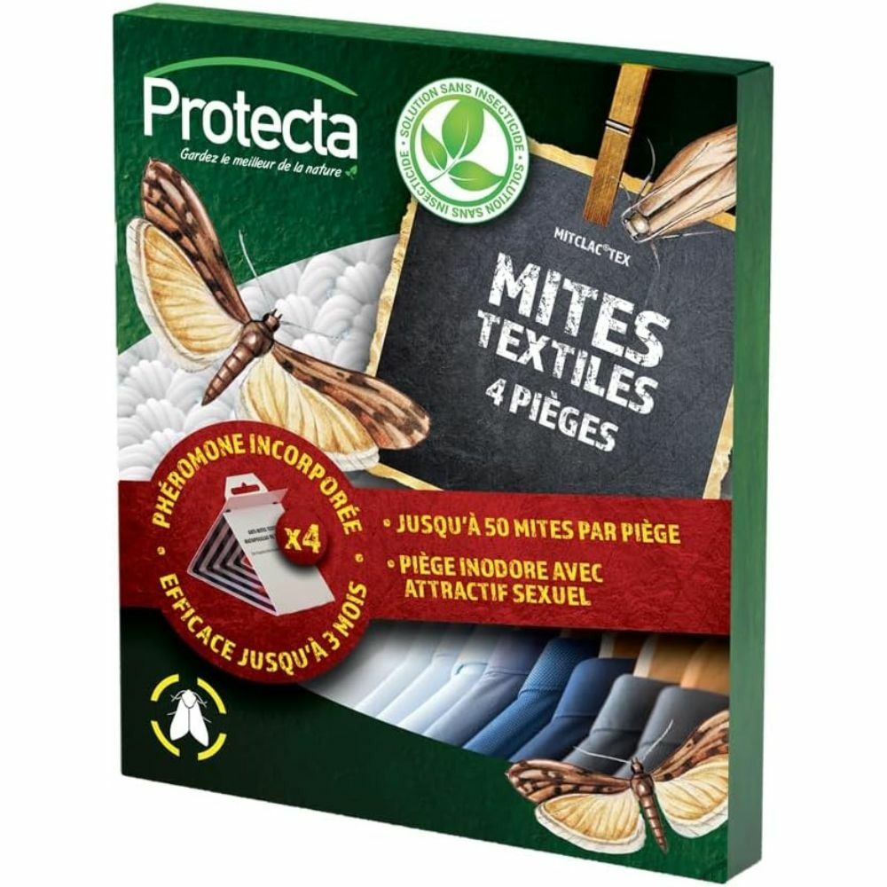 4 pièges de détection de mites textiles