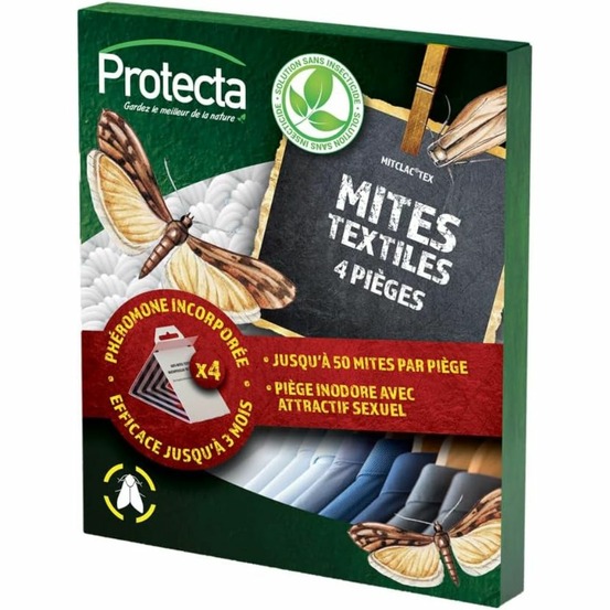 4 pièges de détection de mites textiles