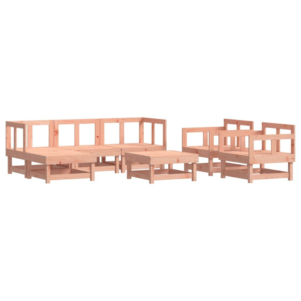 Salon de jardin 7 pcs bois massif douglas