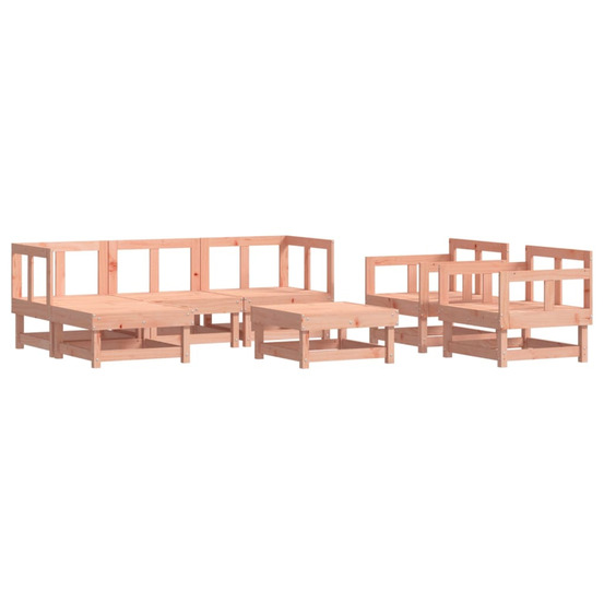 Salon de jardin 7 pcs bois massif douglas