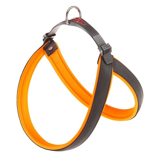 Ferplast harnais ergonomique pour chiens agila fluo 6, ajustement parfait, fermeture à double micro-régulation, rembourrage