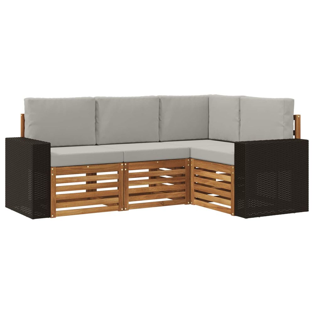 Ensemble de canapés d'extérieur 4 pc polyester