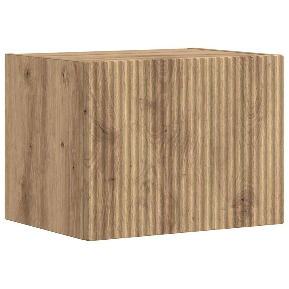 Meuble tv mural 39 x 31 x 29,5 cm chêne artisan