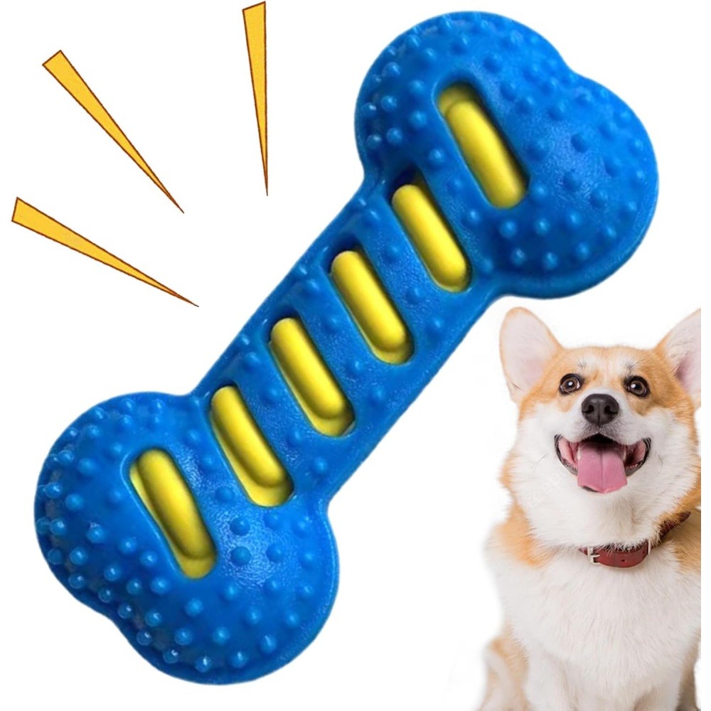 Jouet pour chien forme osseuse sifflet tpr nettoyant dentaire