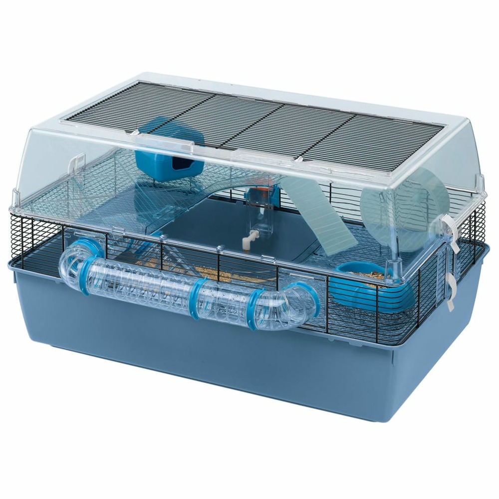 Cage pour hamsters duna fun large 71,5x46x41 cm bleu