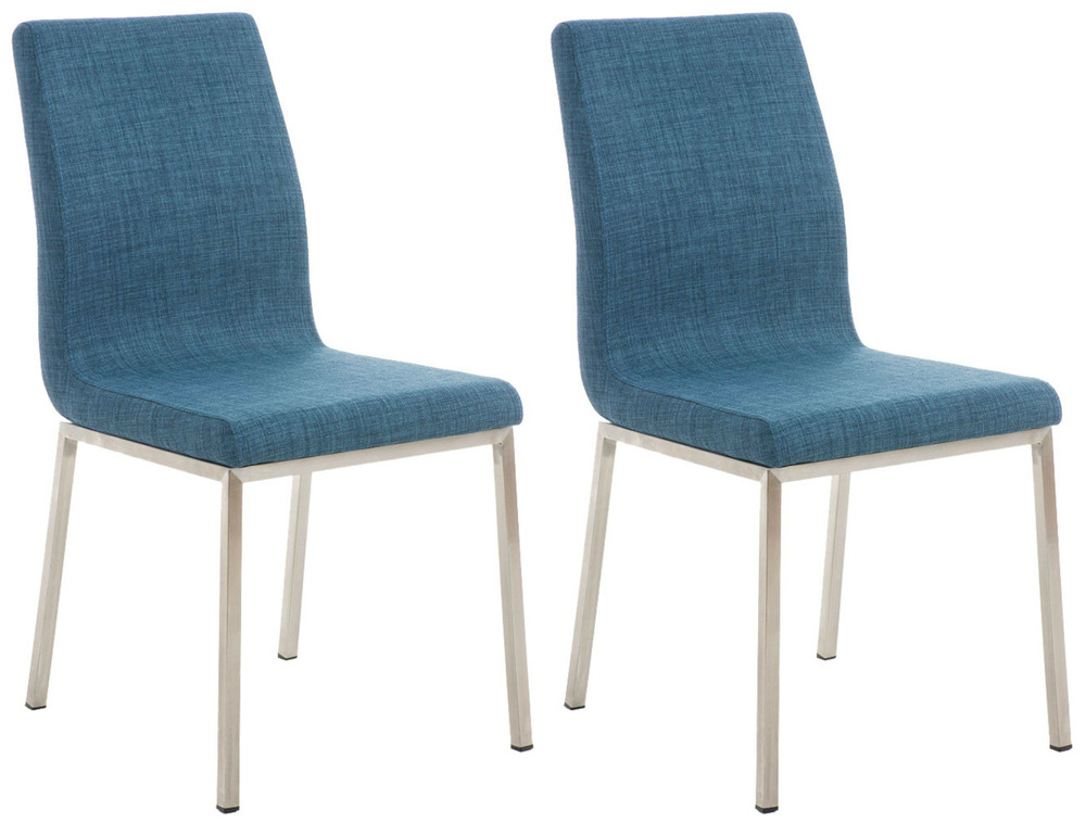 Lot de 2 chaises à repas colmar tissu