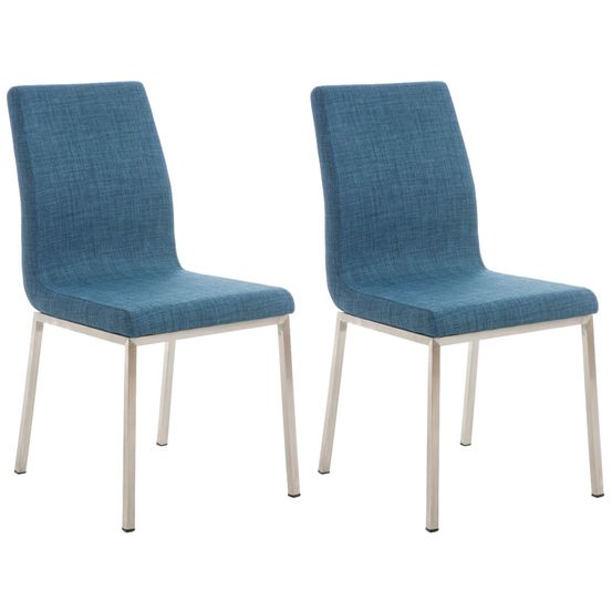 Lot de 2 chaises à repas colmar tissu