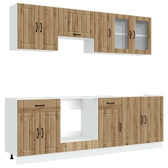 Ensemble d'armoires de cuisine 8 pcs kalmar bois d'ingénierie