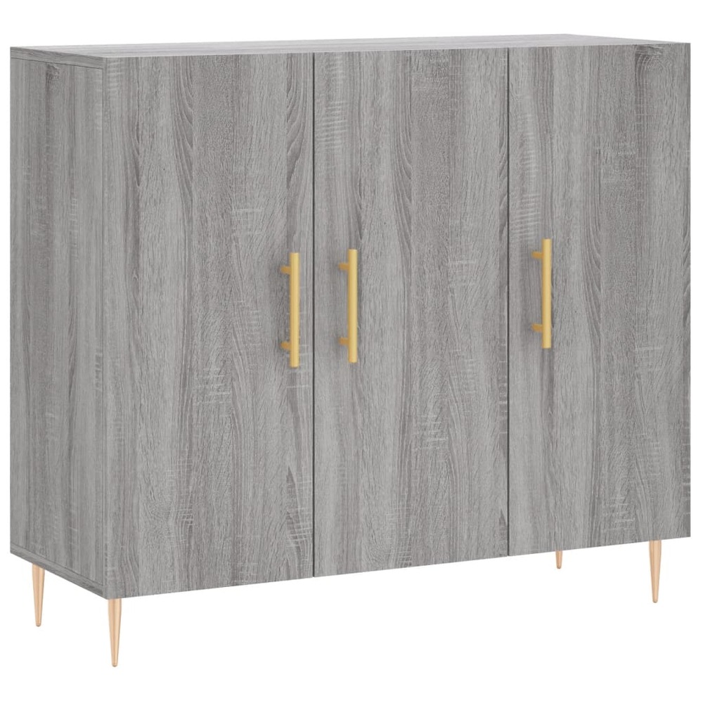 Buffet bahut commode armoire meuble de rangement organisateur cuisine salle de séjour salon sonoma 90 x 34 x 80 cm bois d'ing