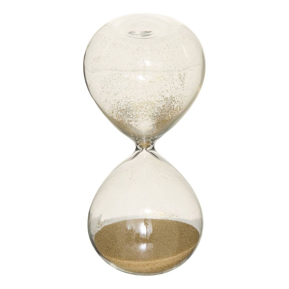 Sablier décoratif sibel 5,5x5,5x12cm en verre