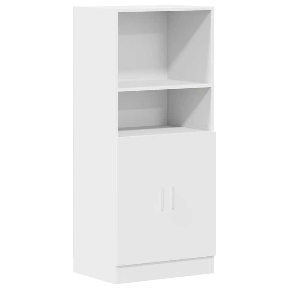 Armoire de cuisine blanc 57x41,5x131,5 cm bois d'ingénierie
