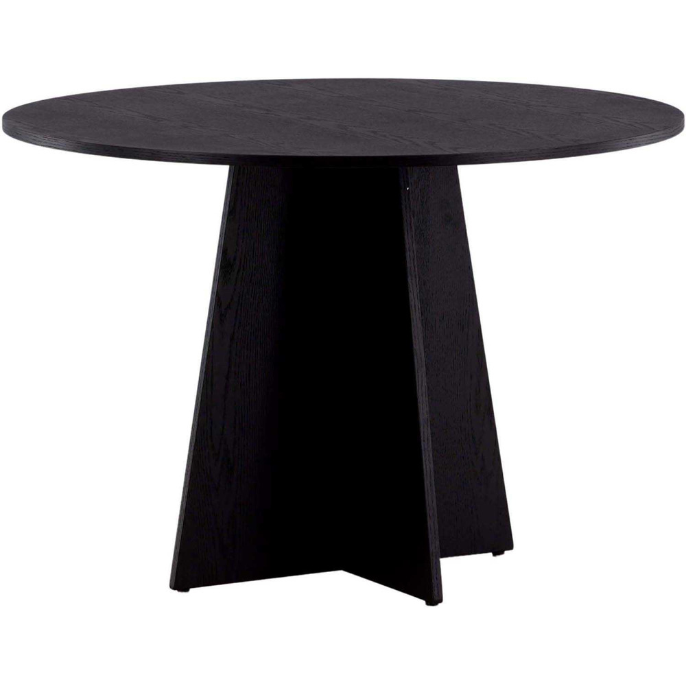 Table de repas ronde ?110 cm bootcut noir