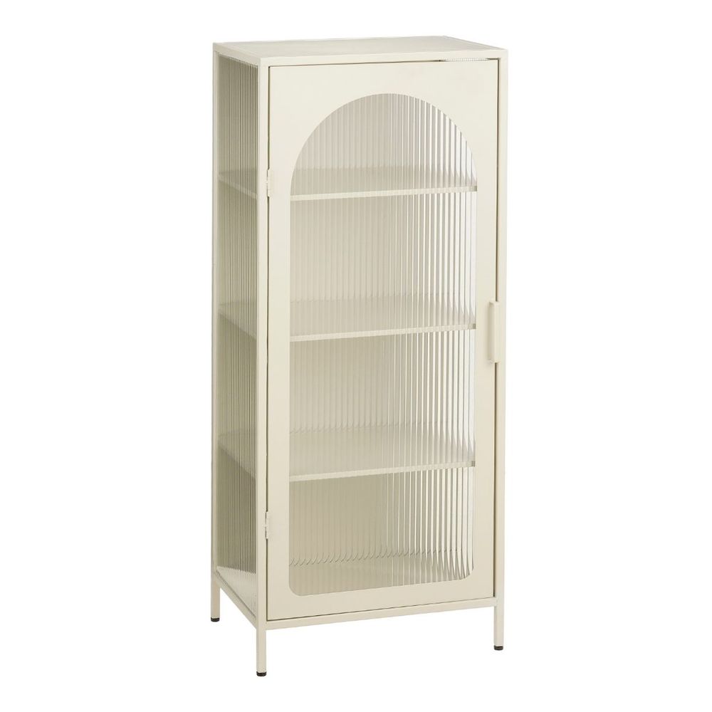 Armoire cooper h120x35cm - blanc cassé