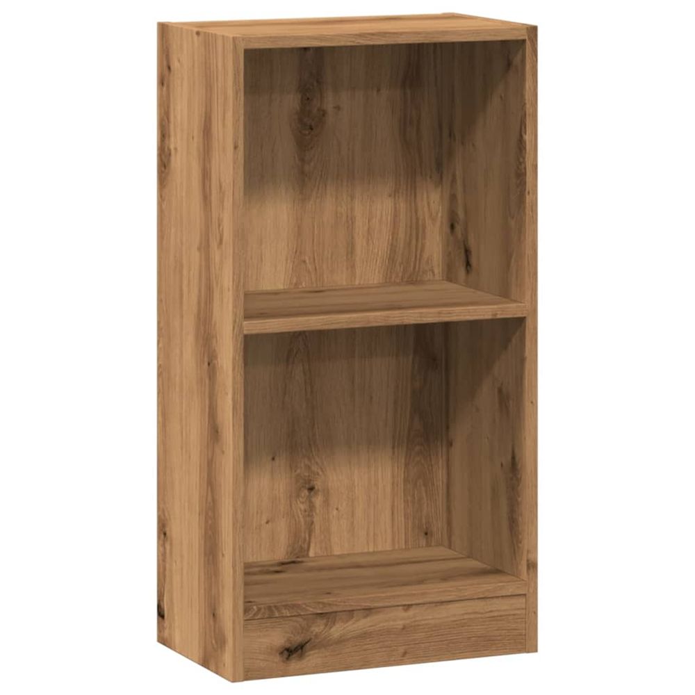 Bibliothèque chêne artisanal 40x24x76 cm bois d'ingénierie