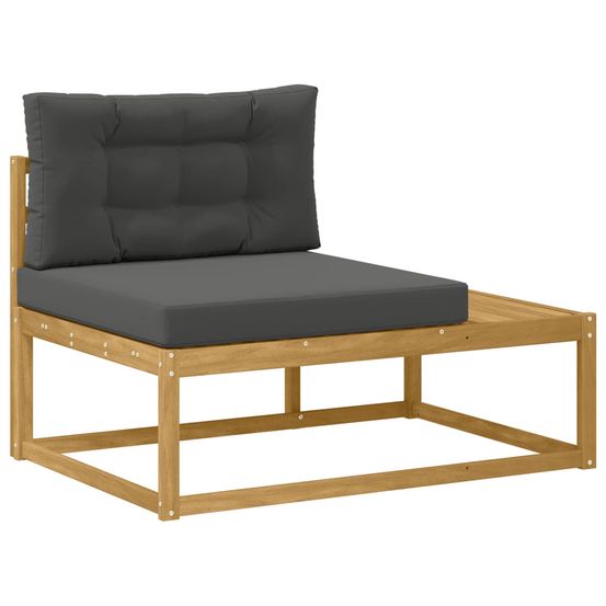 Canapé d'extérieur en bout blanc 115 x 83 x 73 cm polyester