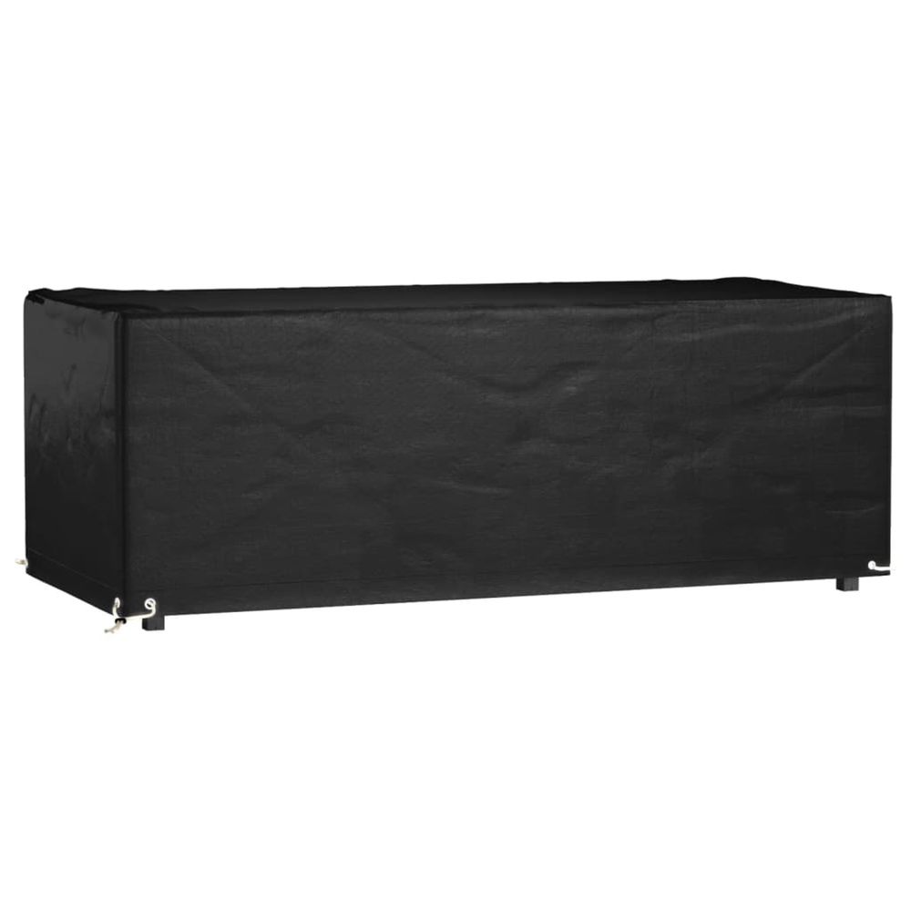 Housse de salon de jardin 8 œillets 192x82x65 cm rectangulaire