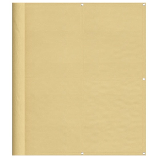 Écran de balcon sable 120x400 cm 100% polyester oxford