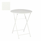 Mica decorations table d'appoint yentl - 60x60x70 cm - le fer - blanc