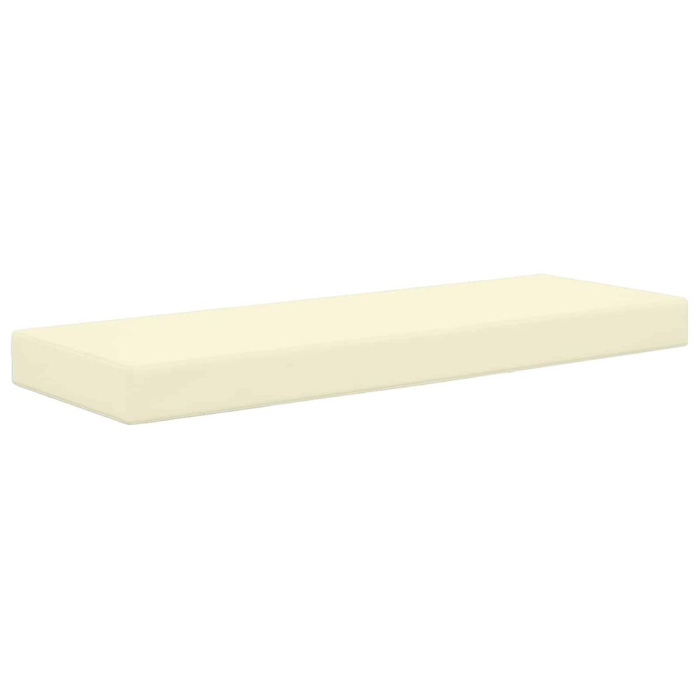 Coussin de siège d'extérieur 100 % polyester crème