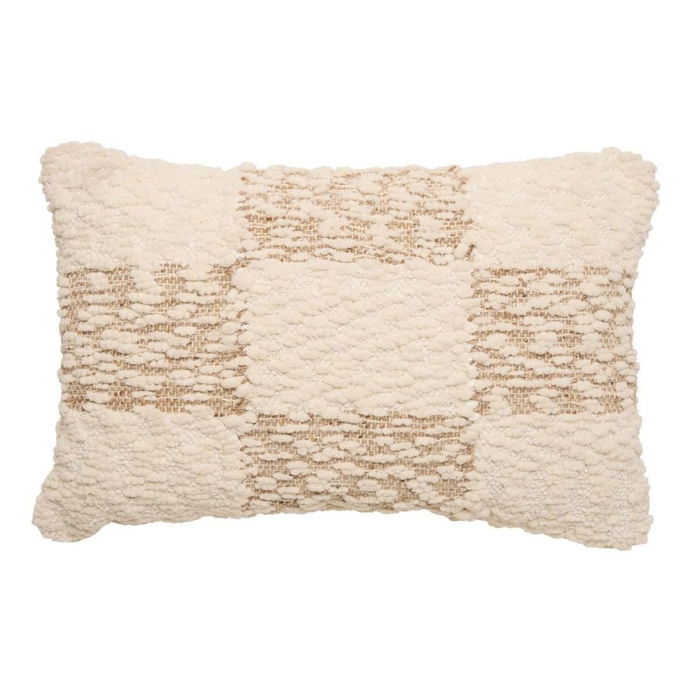 Coussin déco laine chenille 