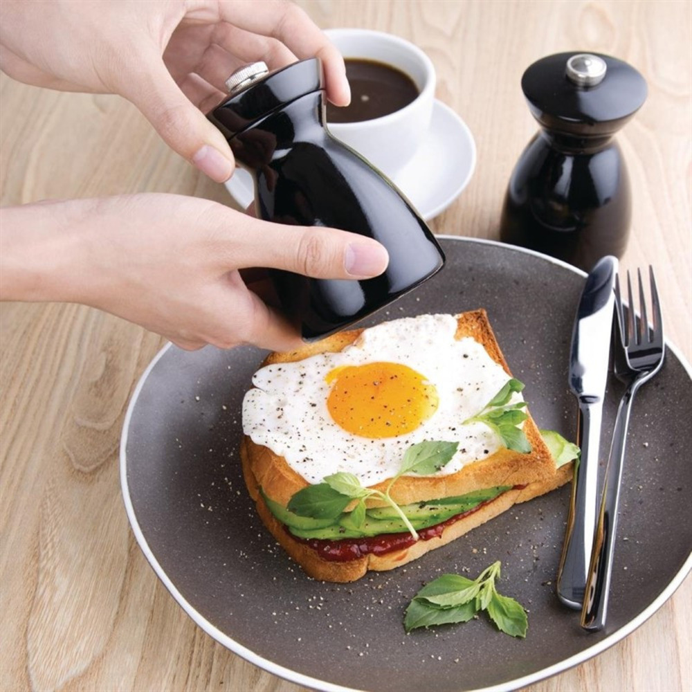 Ensemble de moulins à sel et poivre en bois foncé 115(h)mm - olympia