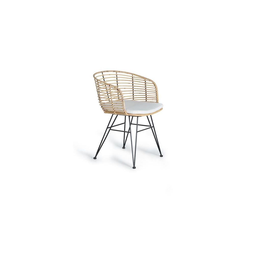 Lot de 2 chaises bois marron - décoration d'autrefois