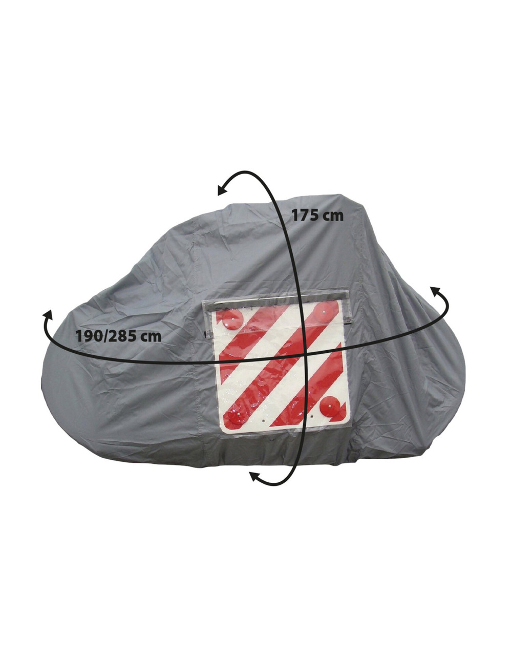 Bâche pour porte-vélo sur paroi arrière pour 2-3 vélos - optima