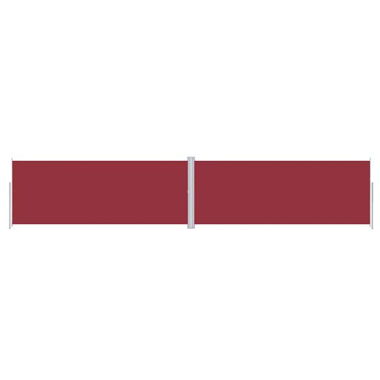 Auvent latéral rétractable rouge 200x1000 cm