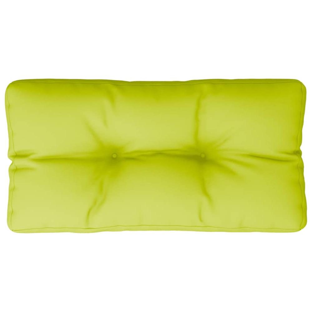 Coussin de palette vert vif 70x40x12 cm tissu