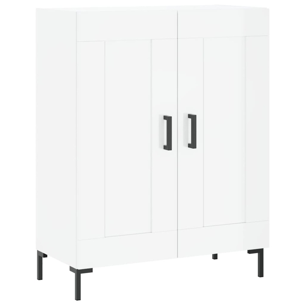Buffet bahut commode armoire meuble de rangement organisateur cuisine salle de séjour salon brillant 69,5 x 34 x 90 cm bois d