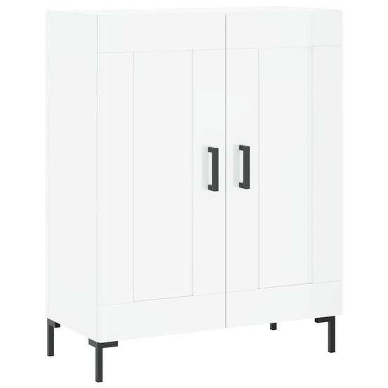 Buffet bahut commode armoire meuble de rangement organisateur cuisine salle de séjour salon brillant 69,5 x 34 x 90 cm bois d