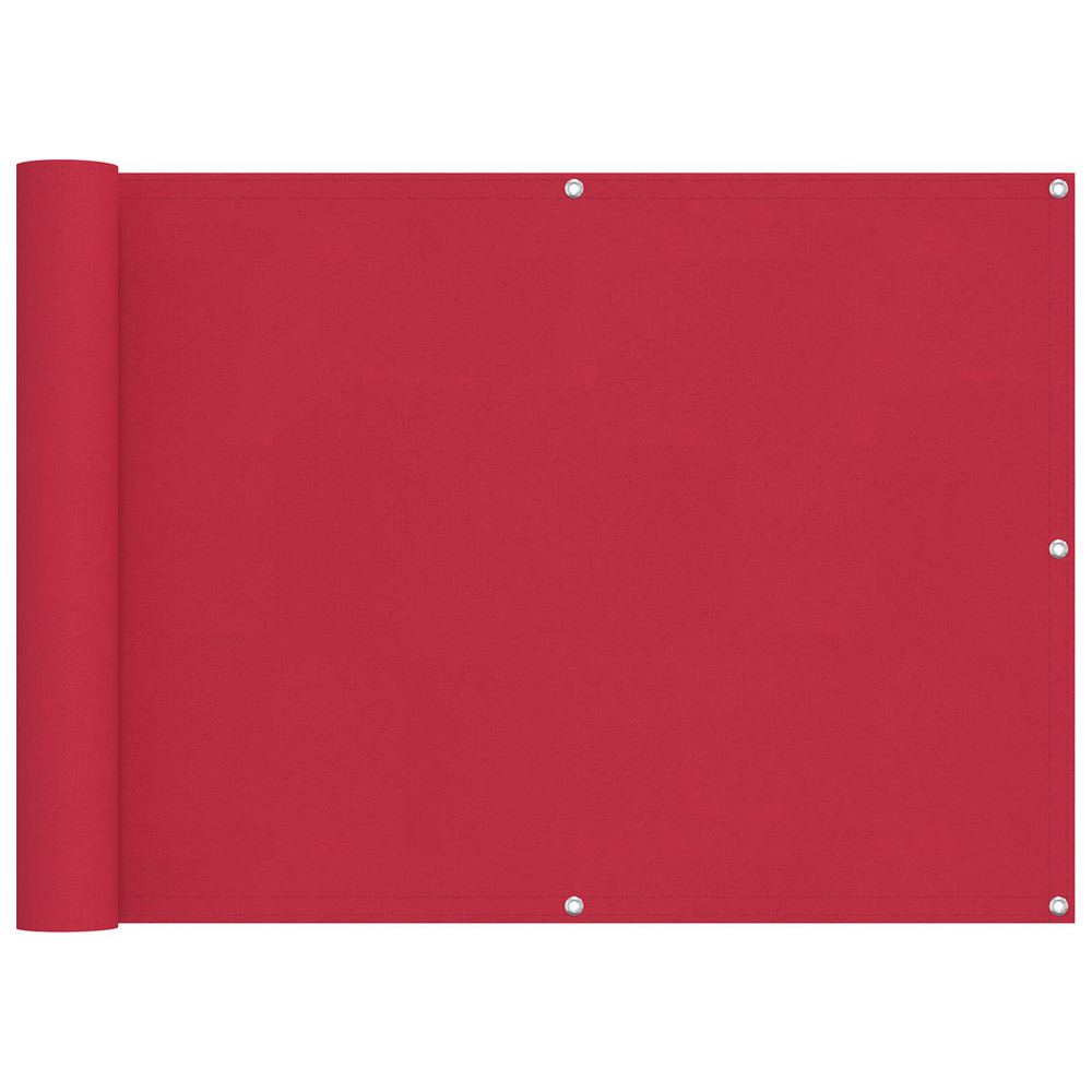 Écran de balcon bordeaux 75 x 800 cm oxford alu enduit de pu
