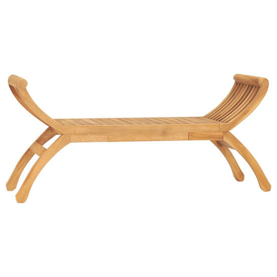 Banc de jardin 126 cm bois de teck solide