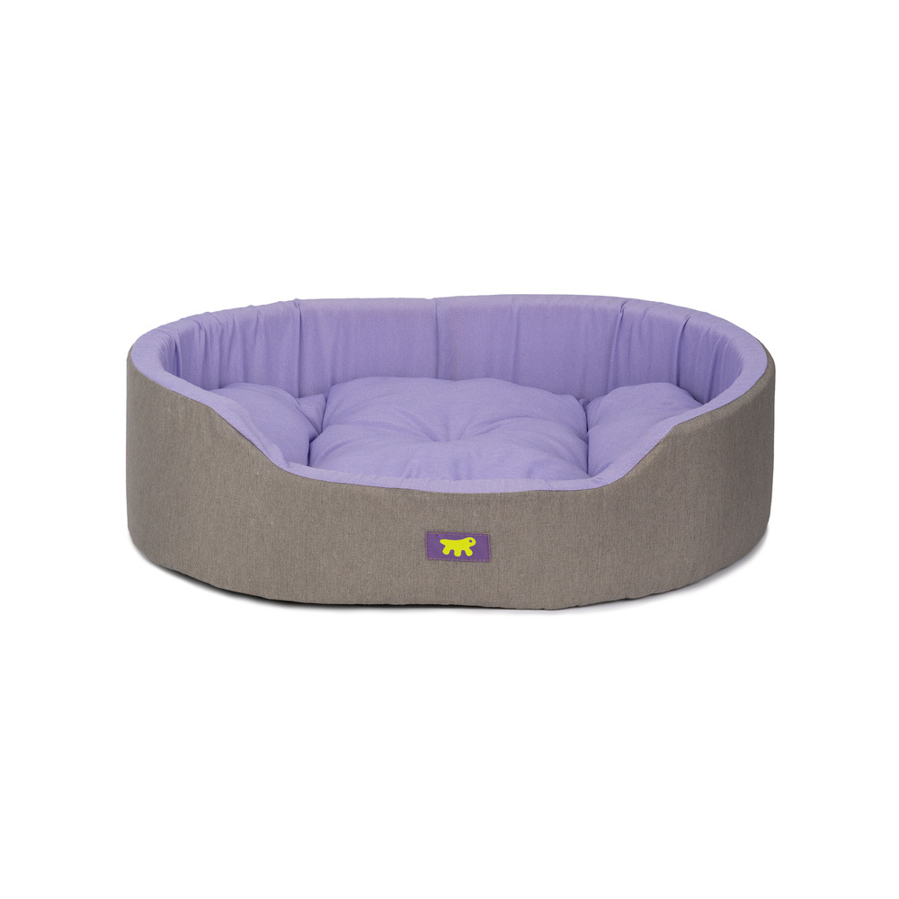 Ferplast panier chien dandy, coussin amovible et lavable, housse en coton avec rembourrage doux, lit chiens moyen, 80 x 55 x h 18