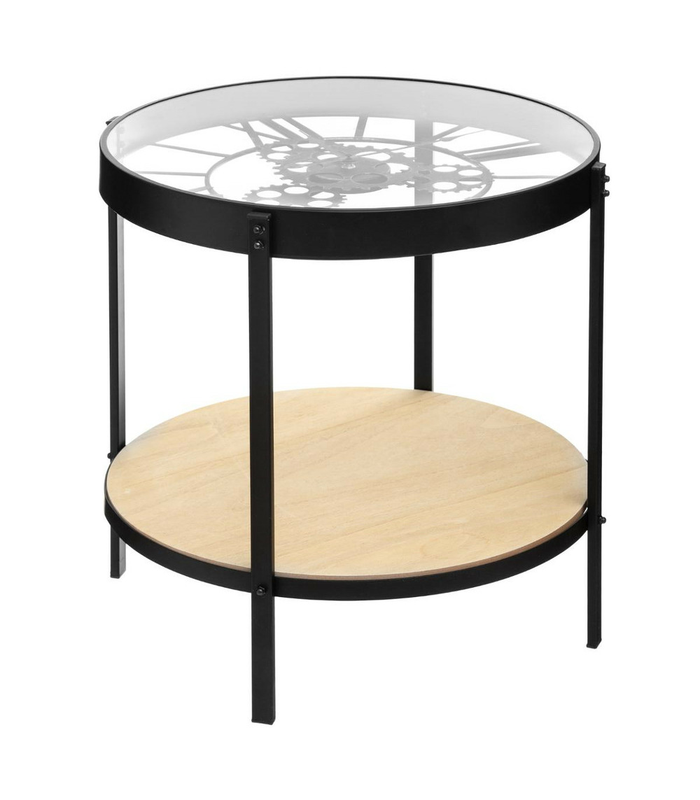 Table à café avec pendule mécanique hauteur 49 cm