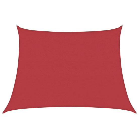 Voile d'ombrage 160 g/m² rouge 4/5x3 m pehd