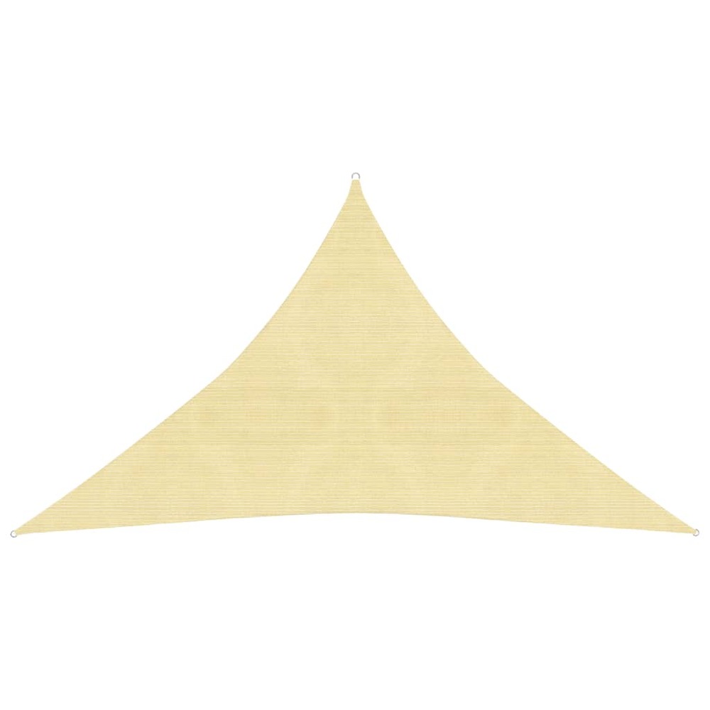 Voile toile d'ombrage parasol 160 g/m² 2,5 x 2,5 x 3,5 m pehd beige