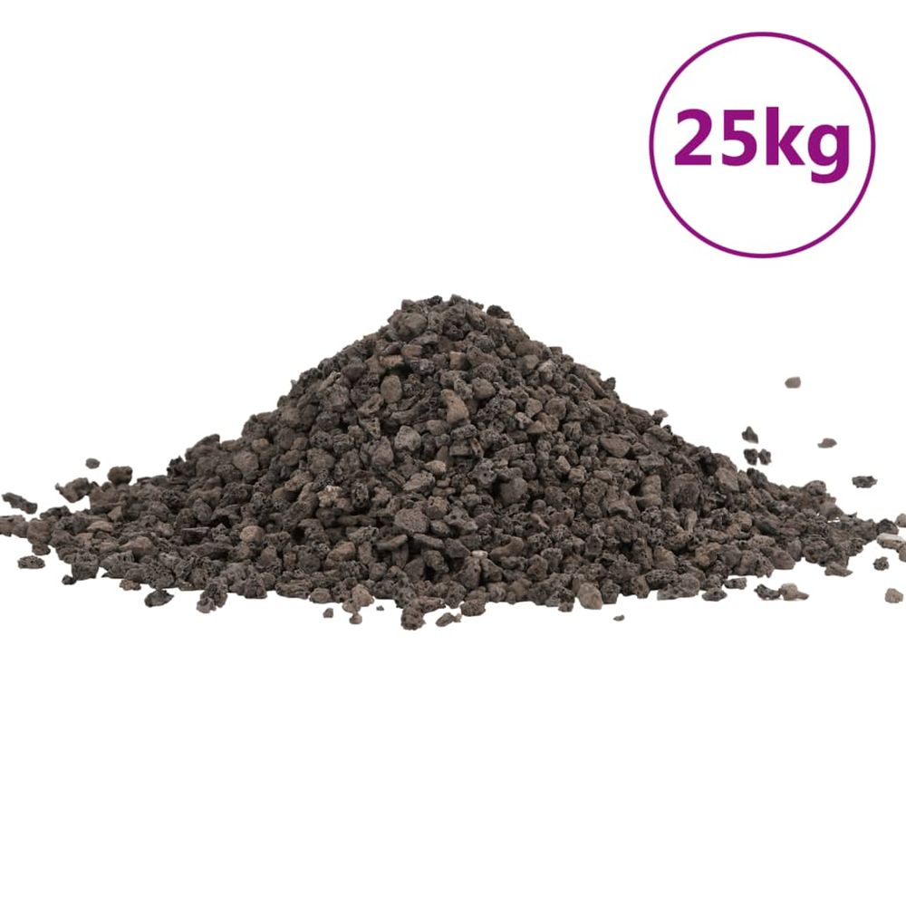 Gravier de basalte 25 kg noir 5-8 mm