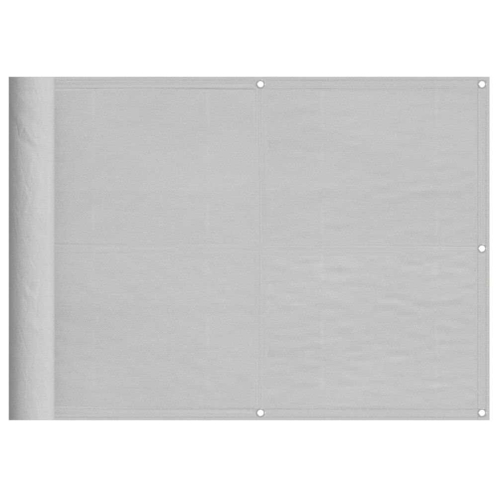Écran de balcon gris clair 75x600 cm 100% polyester oxford