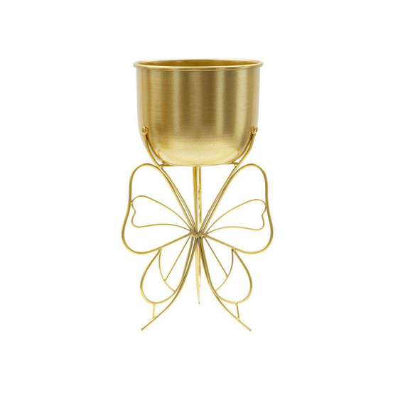 Cache pot en métal doré farfy 22 x 40 cm