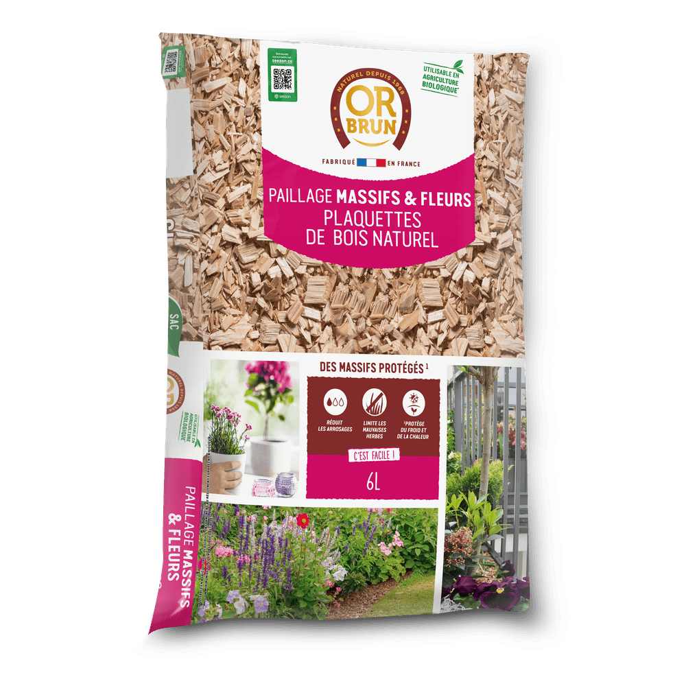 Or brun obrpcla6u - paillage massifs & fleurs - plaquettes de bois naturel