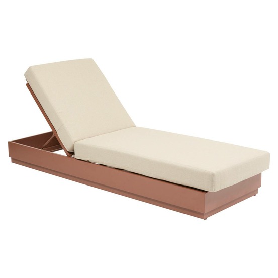 Lit de piscine allure beige acajou