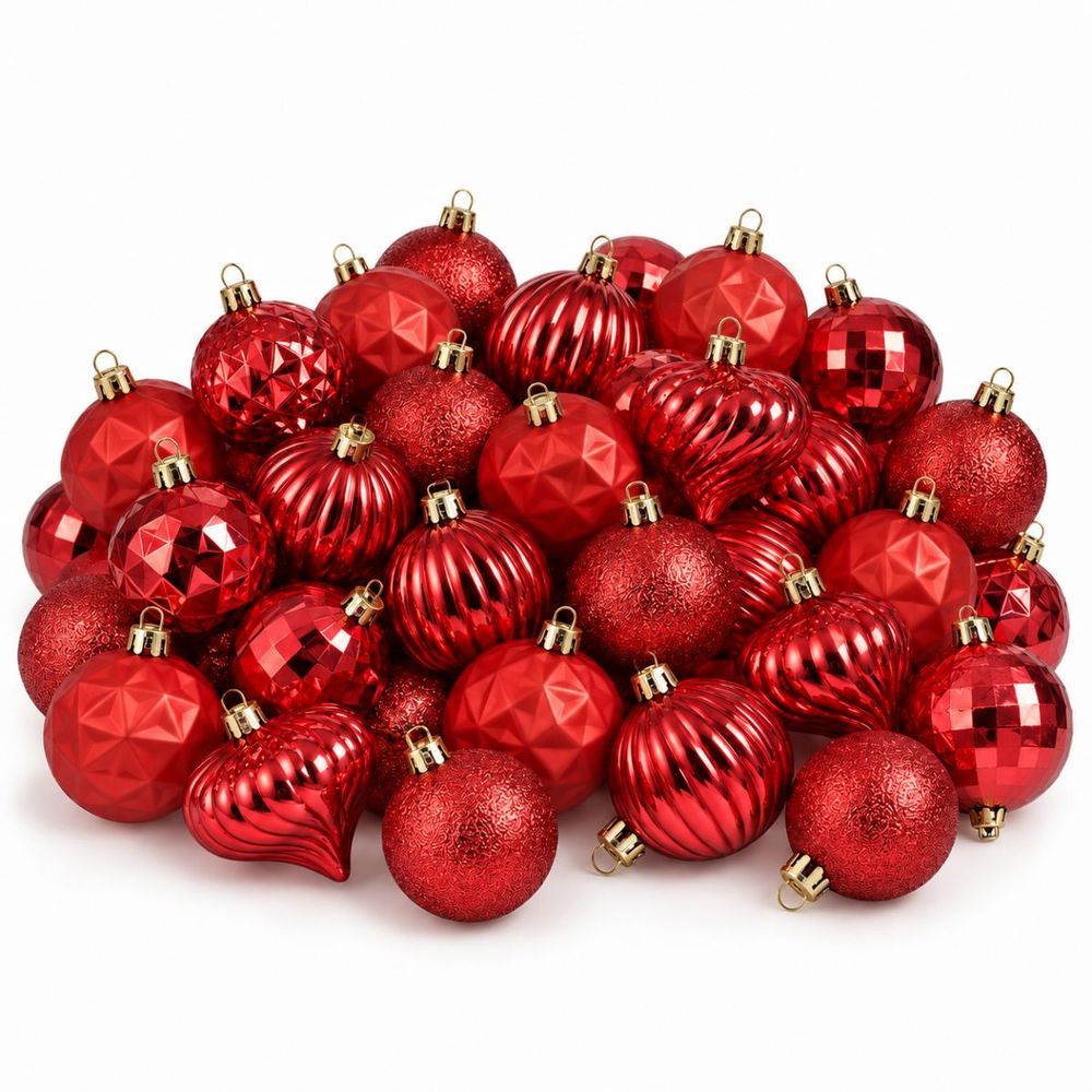Babe de noël memike249/00194 set de 40 h6x6cm - rouge