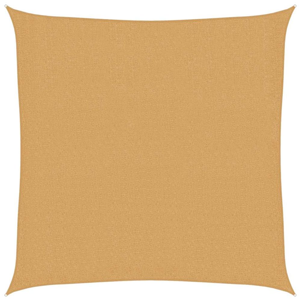 Voile d'ombrage 160 g/m² carré sable 2,5x2,5 m pehd