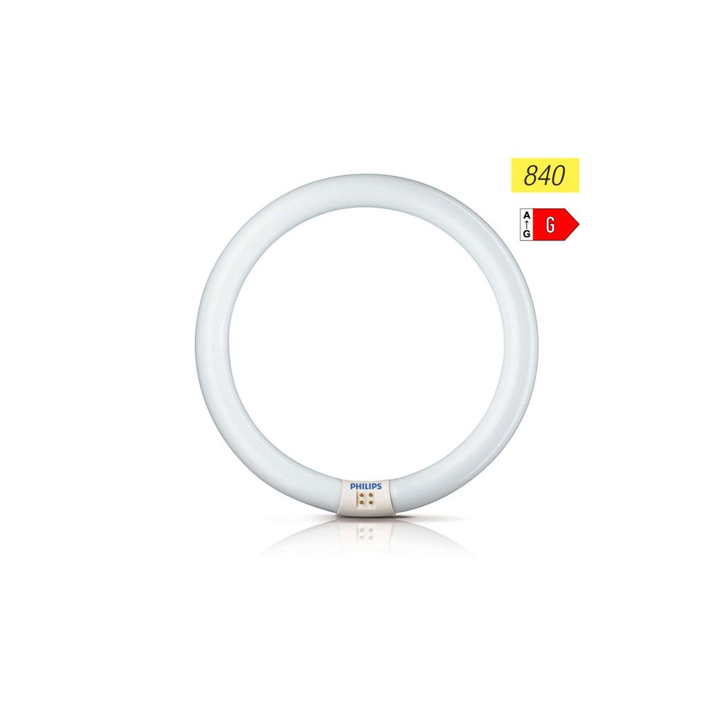 Tube fluorescent circulaire 22w ø21cm triphosphor 840k lumière du jour philips