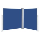 Auvent latéral rétractable bleu 140 x 600 cm